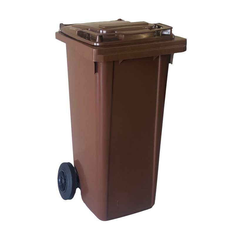 Pruun jäätmekonteiner 120 l